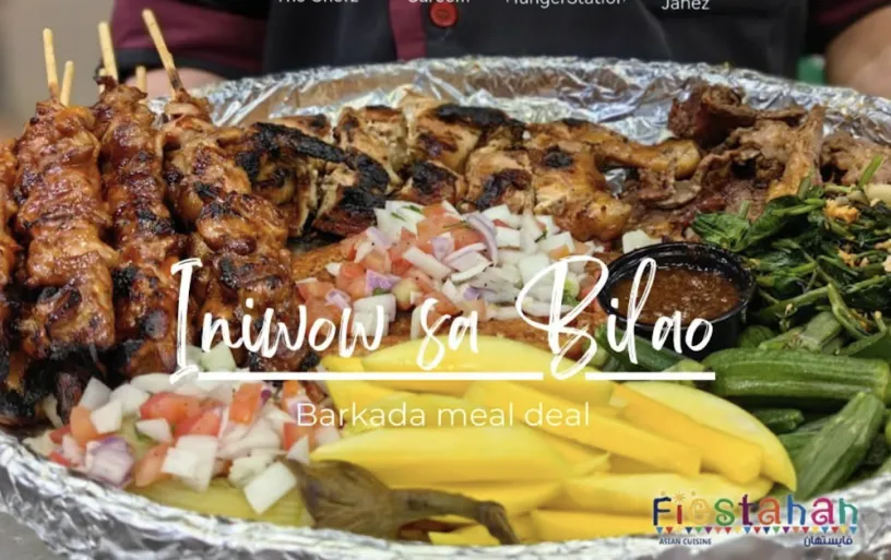 Iniwow sa Bilao — Filipino sharing platter at Fiestahan, Al Sulaymaniyah Riyadh